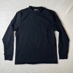 SLATE & STONE Black Mock Neck Long Sleeve T Shirt Top Mens Size L‎